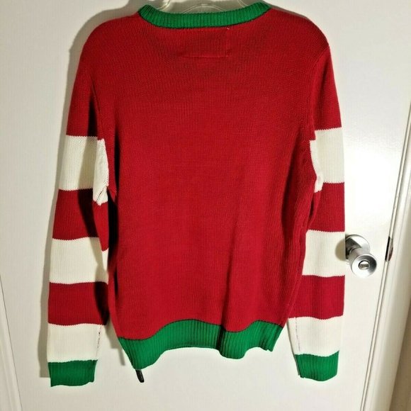 Ugly Christmas Sweater With Lights Santa Clause - Picture 4 of 6